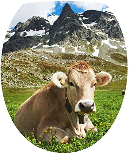 Sticker Autocollant Abattant WC Vache 35x42cm SAWC0330