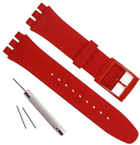 Wasserdichtes Armband aus Silikon-Gummi, 17 mm, Silikon