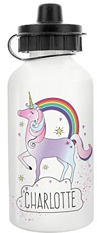 Personalised Unicorn Drinks Bottle. Unicorn Gifts For Child. Reusable Water Bottle