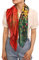 Prettystern Damen 90cm quadratisch großes Halstuch Kunstdruck 100% Seide Tuch - Gustav Klimt - Der Kuss Rot P575