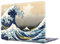 Gusumi Plastic Pattern Rubberized Hard Case Shell Cover Compatible with Old MacBook Pro 13 Inch (A1278, with CD-ROM), Release Early 2012-2008, Waterstone