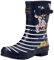 Joules Molly Welly, Stivali Donna, Navy Floral Stripe, 40 EU
