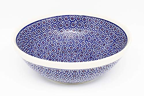 Ceramika Boleslawiec Handmade Polish Pottery Bowl (24cm) Florence Pattern