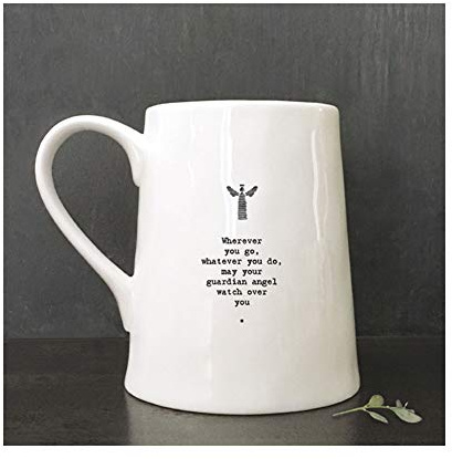 East of India Porcelain Mug - Angel/Wherever You Go