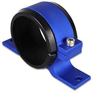 ihreesy Kraftstoffpumpe Halterung,60mm Aluminiumlegierung Halter für Kraftstoffpumpe Benzinpumpe Auto Kraftstoff Fixierhalterung Kraftstoffpumpenhalterung Kraftstofffilter Klemme,Gold