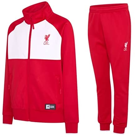 Morefootballs - Offizielles FC Liverpool Trainingsanzug für Kinder - 2021/2022-6 Jahre - 116 - Langarm Liverpool Trainingsjacke und Jogginghose - Fusball Jacke und Hose für Training