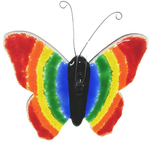 Regenbogen Schmetterling aus exklusiven Fusing Glas