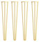 Pieds des Jambes en Epingle à Cheveux, DIY Pieds Protections de Clip Supérieures Convient aux pour Table Pied de Chaise, Doré, Paquet de quatre (Size:20cm/7.9in)