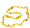 SilverAmber Jewellery Zitrone baltische Bernstein perlen Halskettet - Kettenlänge 60 cm - Erhältlich in verschiedenen Farben und Größen - NBARHON60