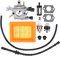 HouYeen Carburador Carb con filtro de aire Manguera de combustible para Stihl FR450 FS400 FS450 FS480 SP400 SP450 Zama C1Q-S34H Modelos 41281200651
