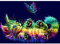 DAERLE Diamond Painting Set Katze Diamant Painting Bilder 5D Diamant Painting Painting Kinder DIY malen nach Zahlen Erwachsene Runden Diamanten Ideale Dekoration und Geschenk 40x30cm Schmetterling