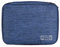 ACOPTON Travel Electronics Organizer, Waterproof Cable Organizer Bag for Electronic Accessories Double Layer Large Shockproof Cable Storage Bag for Cord, Power Bank, Tablet (Navy Blue)