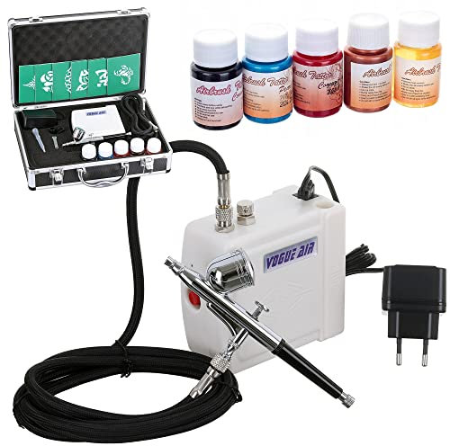 Komplettset Kompressor + Airbrush + Farbe