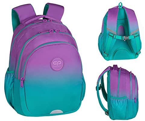 Coolpack Light Backpack School Backpack Jerry Ombre Gradient Lightweight Backpack Ergonomic Backpack 1st Grade Girls Boys, Blueberry