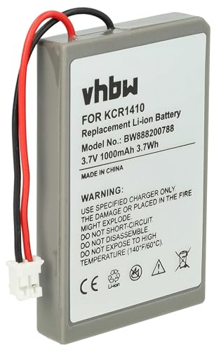 vhbw Battery Replacement for Sony KCR1410, LIP1522 for Controller (1000 mAh, 3.7 V, Li-Ion)