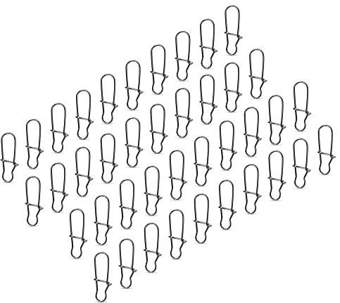 AMZfishing NEU 40x Duo Lock Snaps in 11 Größen 000-8 | Easy Snap | Wirbel Snap | Wirbel Karabiner | Angelzubehör | Angelwirbel Zubehör | Quick Change Snap