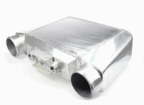 Intercooler grande in alluminio lucidato universale raffreddato ad acqua 3,5 / 90mm 360x490x115mm 16V VR6 1.8 Turbo 1038017
