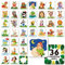 Memory-Matching-Spiel, 72 PCS-Tier-Matching-Karten für Kleinkinder 36 Designs Speicherkarten Lernspielzeug für Vorschule 4 5 6 Jahre alt