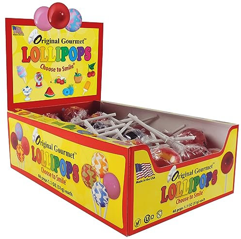 Original Gourmet Lollies, ausgefallene Sorten, Lifestyle Gourmet Lutscher, 48 x 31g