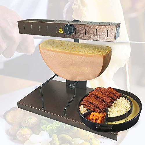 Half Wheel Raclette Cheese Melter Machine, Butter Heating Machine, Multi-Function Electric Oven Grill, Commercial Hot Melt Machine, Table Grill Melting Machine for Restaurant