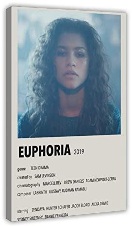 MSRV Serie Euphoria Vintage Poster 9 Leinwand Poster Schlafzimmer Dekor Sport Landschaft Büro Zimmer Dekor Geschenkrahmen 60 x 90 cm