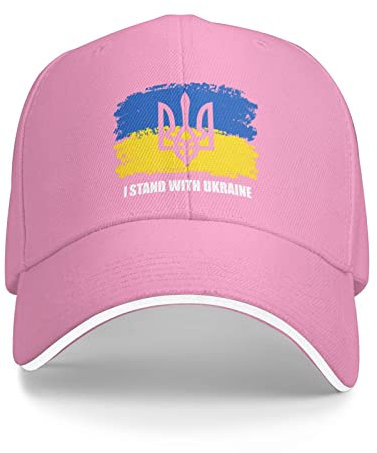 874 Baseballkappe Ich Stehe Mit Der Unterstützung Der Ukrainischen Flagge Der Ukraine Dad Hat Sport Basecap Baseball Klassische Trucker Cap Für Ausflug Wandern Running