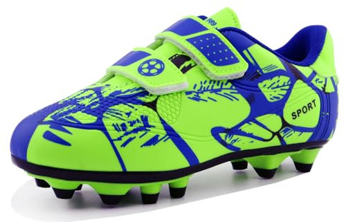 Football Shoes Boys Size 11 Football Boots Kids Girls Astroturf Football Training Shoes Teenager Trainers Unisex Non-Slip Running Shoes Sport Shoes Green