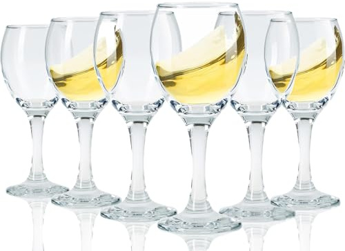 Glsairy Kleine Weingläser mit Stiel, Limoncello-Gläser, Portweingläser, 90 ml