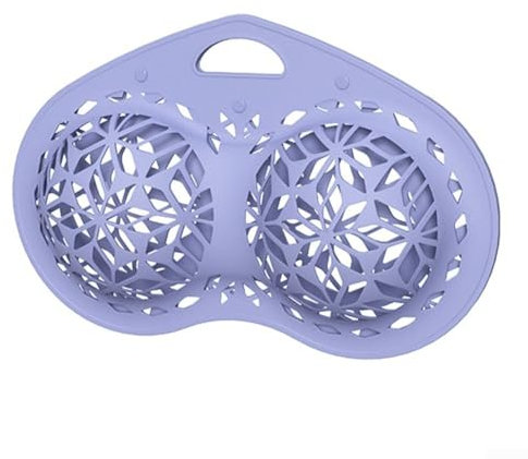 Silicone Underwear Washing Bag Environmentally Friendly Bra Wash Bag, Silicone Material, Easy Draining(Purple)