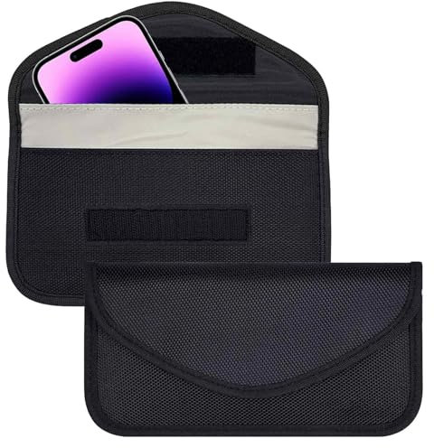 QttvbTna 2 Pcs Faraday Pouch - Signal Blocking Phone Sleeve for Smartphones