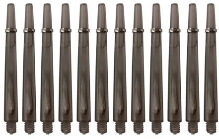 SOUTHJIELING Dart-Schäfte aus Kunststoff, transparent, mit Edelstahlringen, 2BA, 4,5 mm Schraubgewinde, einfache Handhabung, 12 Stück