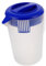 Amosfun Brocca in Plastica Con Coperchio, Caraffa Per Bevande Da 5 L, Caraffa Per Acqua, Caraffa Per Frigorifero, Con Manico, Brocca Per Latte, Per Bevande Calde E Fredde