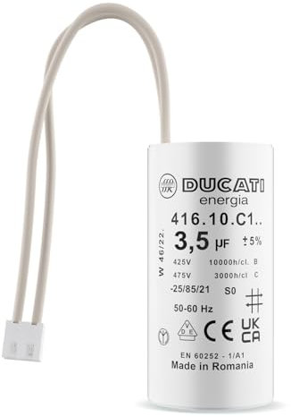 Condensateur 3,5 uF Moteur Volet Roulant BUBENDORFF - Condensateur avec Connecteur JST pour Réparation Pro de Volet Roulant - Haute Qualité & Longue Durée de Vie - Fond Plat 450V - VOLET TECH