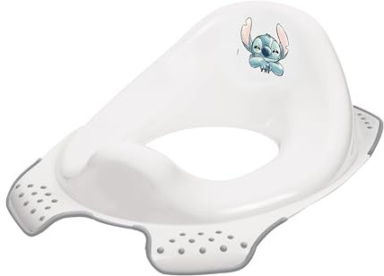 keeeper Stitch Kinder-Toilettensitz, Ab ca. 24 Monate bis ca. 4 Jahre, Anti-Rutsch-Funktion, Ewa, Weiß