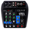 DIGNIFE DJ Mixer, Console di missaggio 4 canali 48 V Effetto delay Integrato Apparecchiatura di Registrazione for Computer Compatibile con