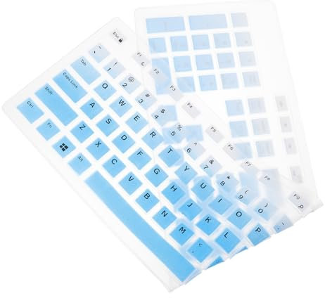 DIYEAH Silicone Keyboard Protector Protective Cover Skin for Slim Laptop Keyboard Compatible Wired