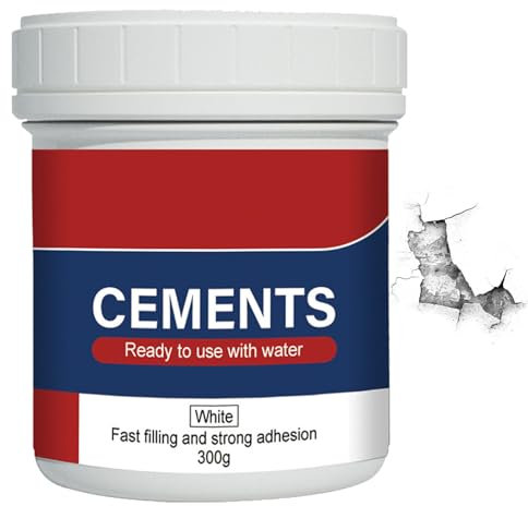Ready Mixed Cement Outdoor Use, Quick Dry Cement Ready Mixed, Readymixed Bundle Concrete For Floor Repair, Waterproof Crack Fille, Versatile Cements Sealant For Patios, Sidewalks(White)