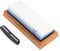 HOUDERCO Double Sided Sharpening Stone Grit with Non Slip Holder for Kitchen for Polishing and Finishing Cutting Tools for Home and Professional Use