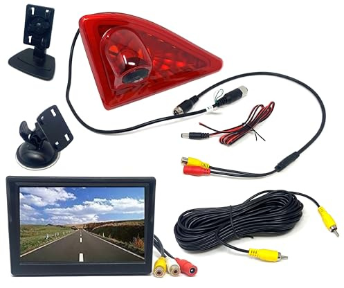 Dolphin Automotive Reversing Camera Fits Renault Master Van 3rd Generation 2010-2024 (Camera With 5 Monitor)