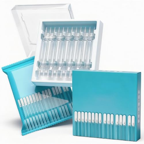 48 PCS Sticky Ear Wax Removal Reusable, 2-Size Self Sticky Ear Cleaner Earwax Removal Kit, Washable Silicone Ear Buds Cleaner Set Soft Comfortable Dry Earwax Remover Tool for Children & Adults