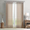 TOPICK Einfarbig Gardinen für Wohnzimmer Schlafzimmer Fenster Braun Gardinen mit Schlaufen Transparent Durchsichtig Stores Landhausstil Modern Fenstergardinen 2er Set 245H x 140B (cm)