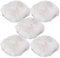 Polierfell 5 / 125mm Pad Polierhaube Polierset für Poliermaschine, Wollhaube Polierpad Wollpad Polierfell Wollpuffer Polierhauben Lammfell für Autopoliermaschinen(5 Stück)