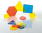 edxeducation Transparente Blöcke - Mini Glas Set mit 60 Stück - Farbenfrohe Plastikformen - Lichtkasten Zubehör - Sensorisches Spiel - Mathe Manipulativ für Kinder