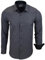 Subliminal Mode - Chemise Homme Bicolore uni Manches Longues Coupe Slim Business RN44,S,Gris