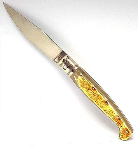 artigiano Ghiani Coltello SARDO PATTADA Artigianale Manico in Corno Collezione Tascabile da Caccia 53185