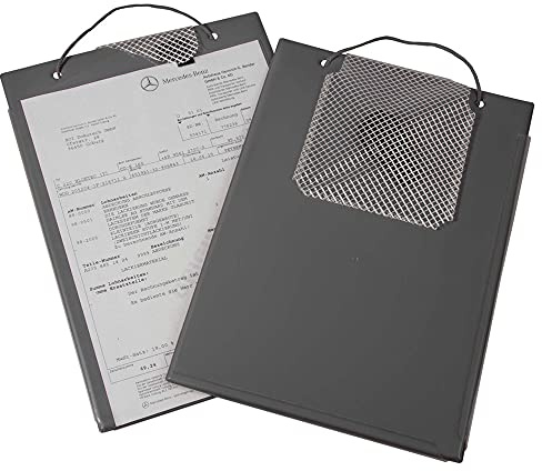 Auftragstasche Edge, DIN A4, mit Umbugverschweißung, mit Schlüsselfach aus gewebeverstärkter Folie und fest verschweißtem Klettverschluss, Grau, Verpackungseinheit: 10 STK