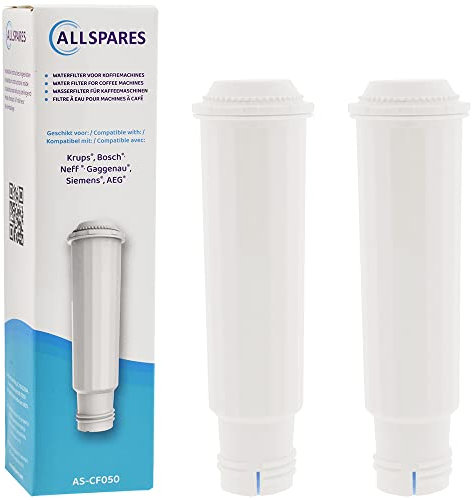 AllSpares Wasserfilter (2 St.) geeignet für Bosch Siemens TCZ6003, 461732 | Krups F088, FMC003