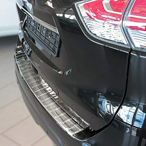 Ladekantenschutz Edelstahl CHROM kompatibel für NISSAN X-TRAIL T32, 2017 | mit Abkantung | premium Qualität von RECAMBO