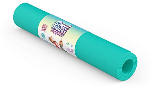 Soul Mates Leichte Kinder-Yoga- und Pilatesmatten für Kinder, rutschfest, umweltfreundliches TPE-Material, faltbar, ideal für Kinder (Dicke 6 cm und Gewicht 300 g), Grün
