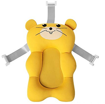 Baby-Badekissen,Badewannen-Kissen Weiches Badewannenkissen Und -Liege Für Neugeborene, Ergonomisches Und Weiches Baby-Kissen Für Baby-Badewanne, Faltbar Und Rutschfest 0 Bis 12 Monate